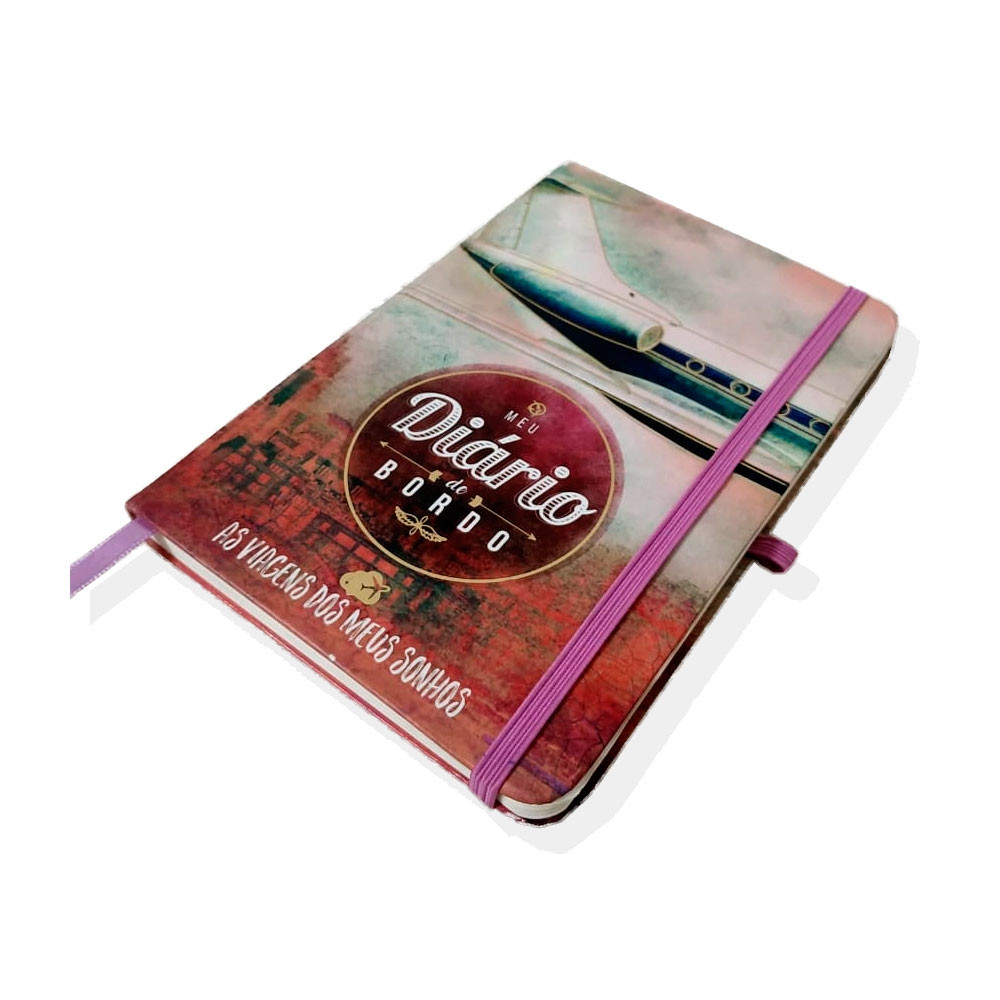 Caderneta Tipo Moleskine 12x18  Capa Impressa