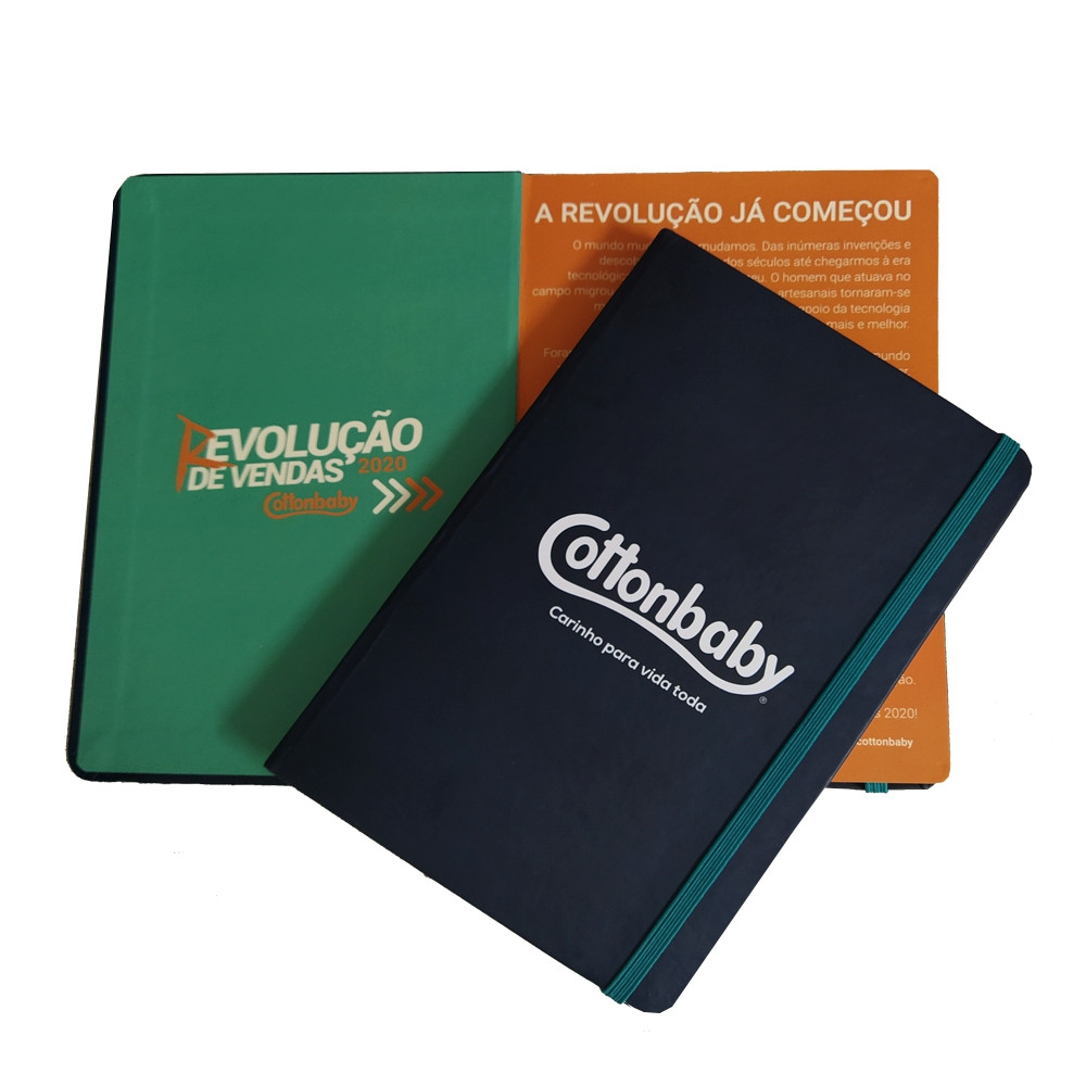 Caderneta Tipo Moleskine personalizada